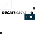 Ducati owner's manual for 998/748 models