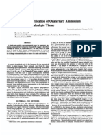 Quantitation and Purification of Qua Ternary Ammonium