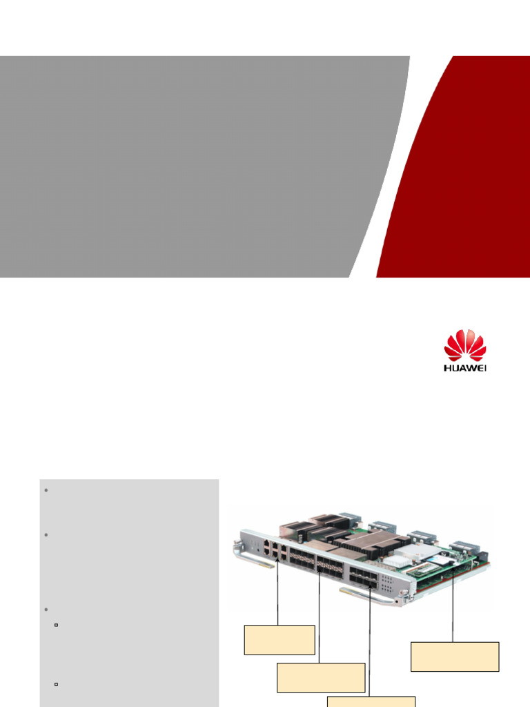 Huawei CX912 Switch Module Overview | PDF | Network Switch | Network ...
