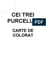 Carte de Colorat Cei Trei Purcelusi