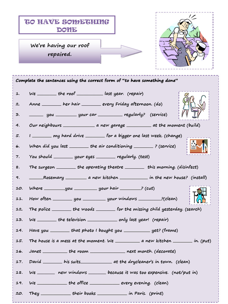 To Have Something Done Fun Activities Games 21554 | PDF | Chess ...