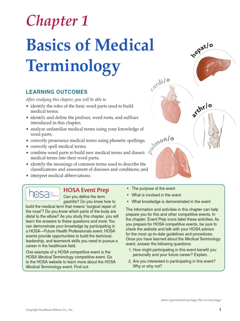 Basics of Medical Terminology Guide | PDF | Infection | Inflammation