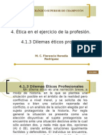4.1.3 Dilemas Éticos profesionales