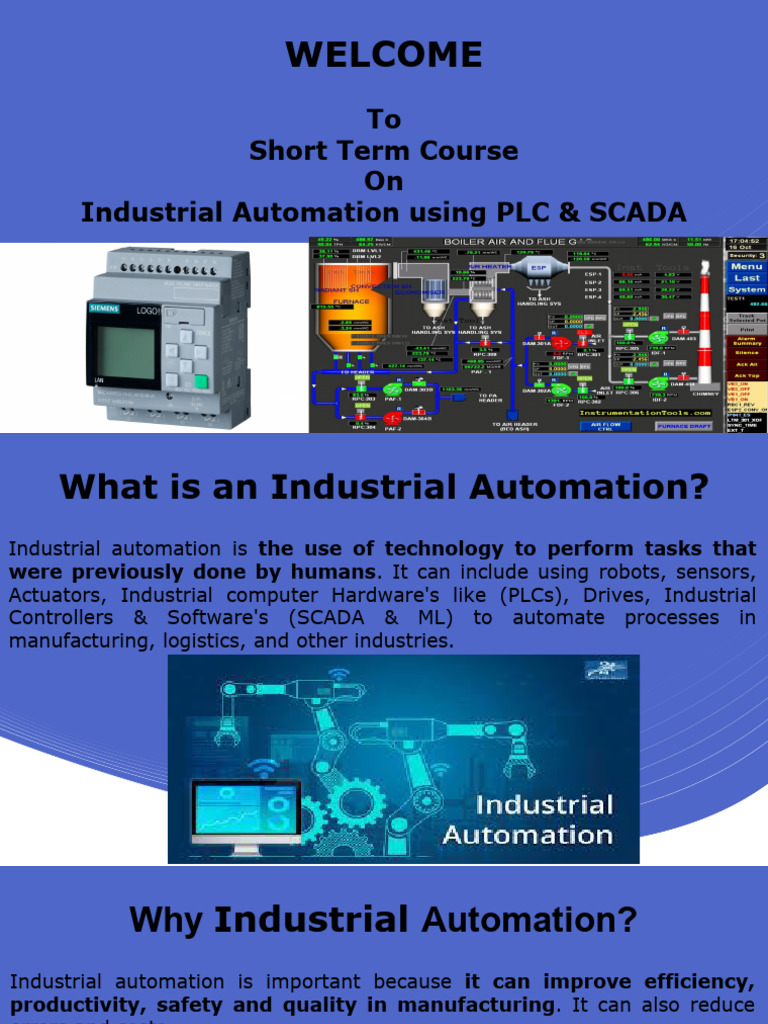Industrial Automation Course Overview | PDF | Programmable Logic ...