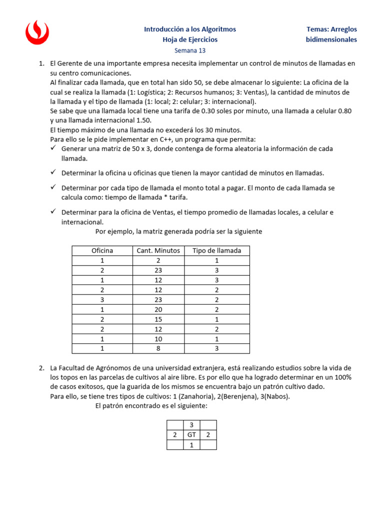 Ejercicios de Algoritmos en C++ | PDF