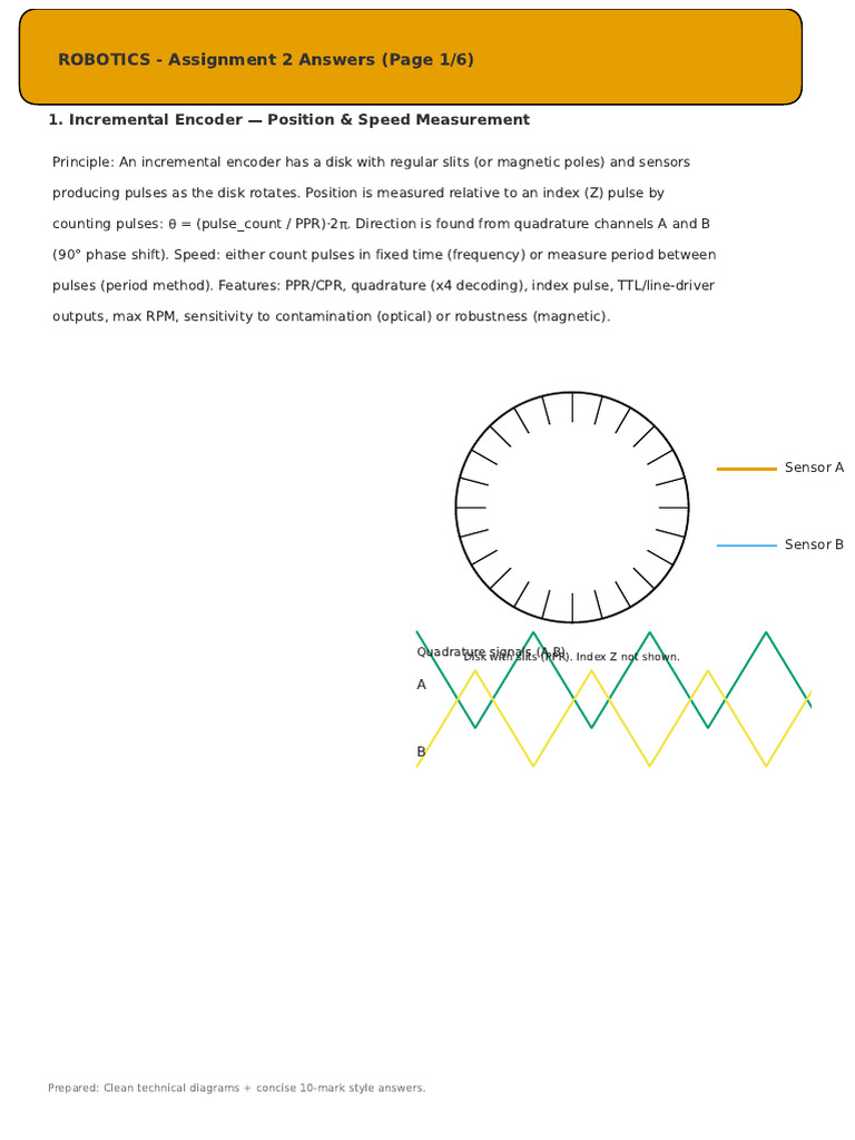 Robotics Assignment2 Answers | PDF | Electrical Engineering ...