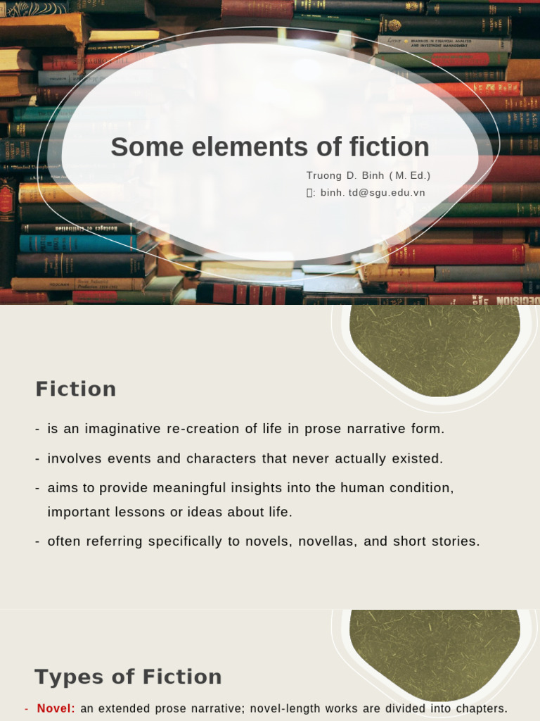 Elements and Types of Fiction Explained | PDF | Narration | Literary Theory