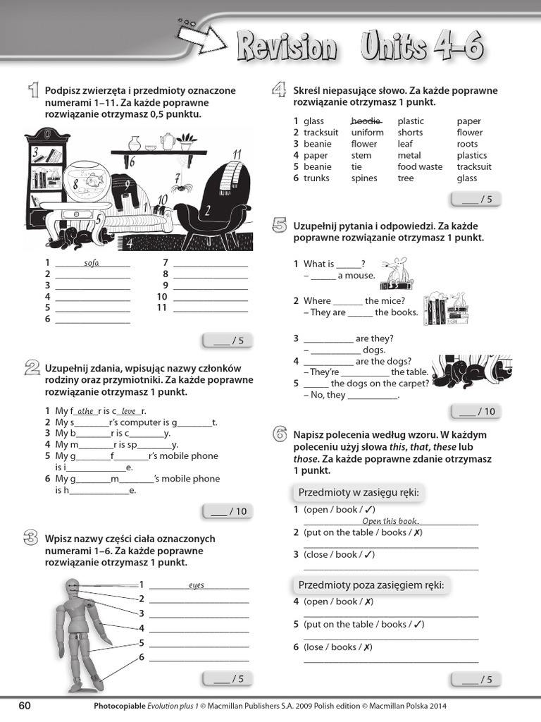 Evolution Plus Klasa4 TRF Revision Units 4-6 | PDF