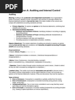 Auditing Terms A to Z Cheat Sheet | PDF | Financial Statement | Audit