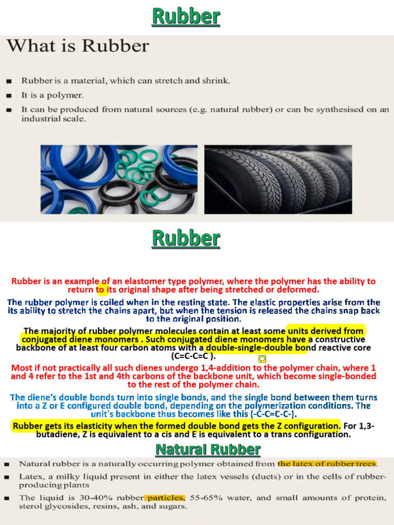 Understanding Rubber and Its Polymers | PDF | Natural Rubber | Polymers