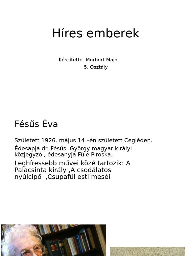 Híres Emberek | PDF