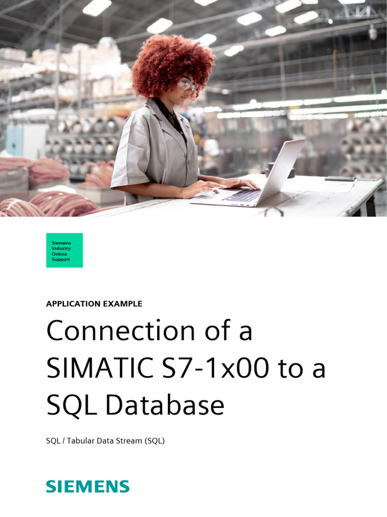 Connect SIMATIC S7-1x00 to SQL Database | PDF | Microsoft Sql Server ...