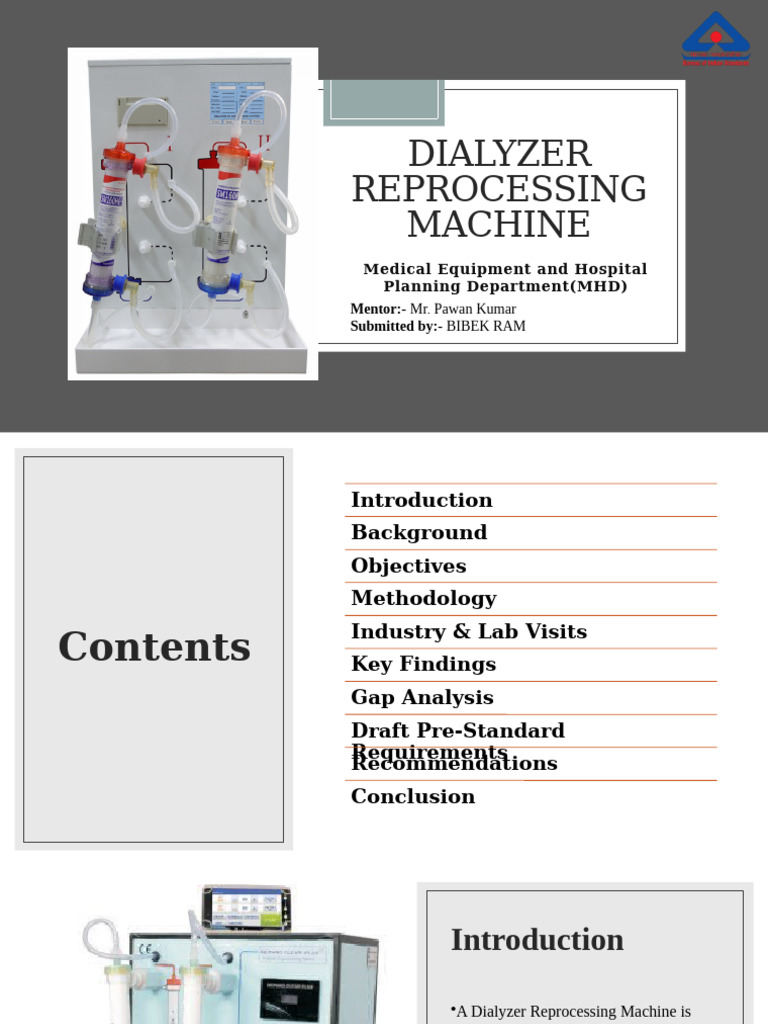Dialyzer Reprocessing Machine Standards | PDF | Hemodialysis | Medical ...