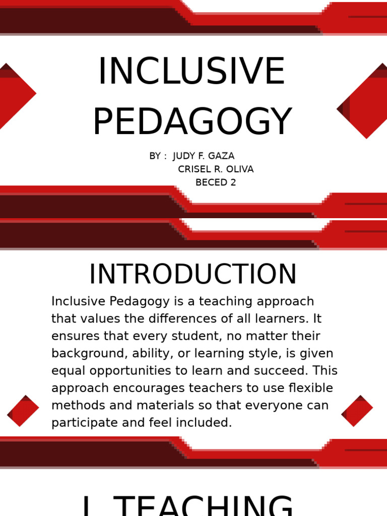 Inclusive Pedagogy for Diverse Learners | PDF | Differentiated ...