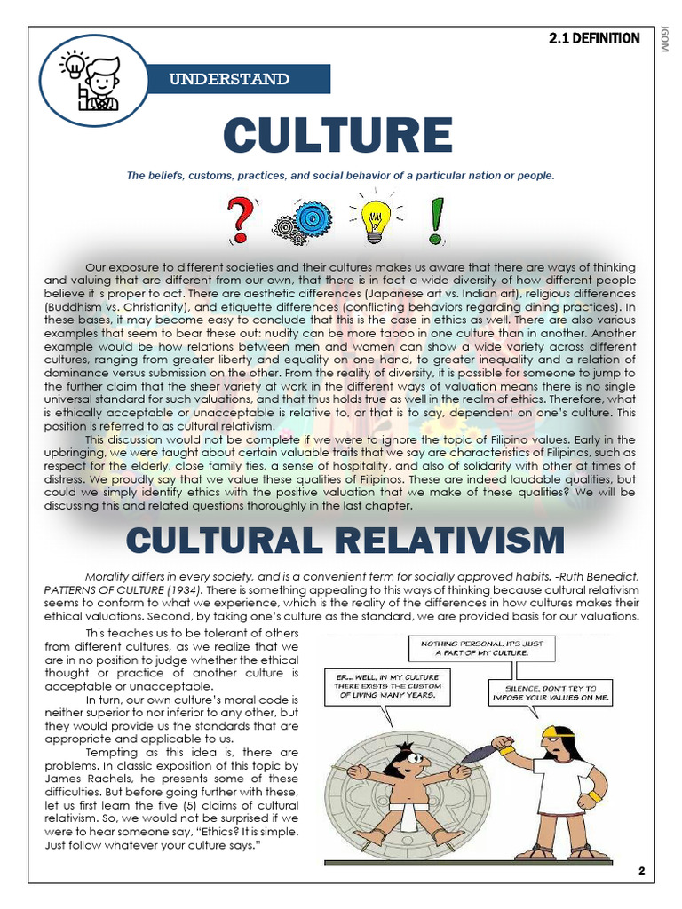 Cultural Relativism 1.1 | PDF | Relativism | Liberal Arts Education