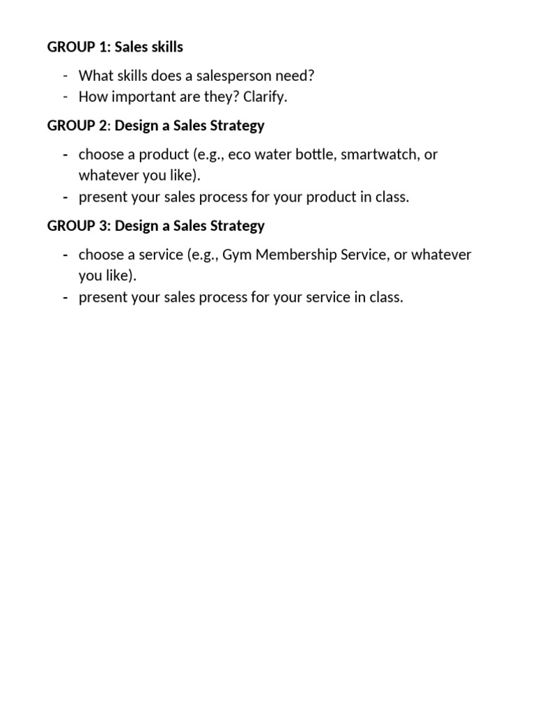 Presentation - Sales | PDF