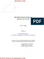 Prudent Food Storage: Questions & Answers: Updated December 2003 Supersedes Version 3.50