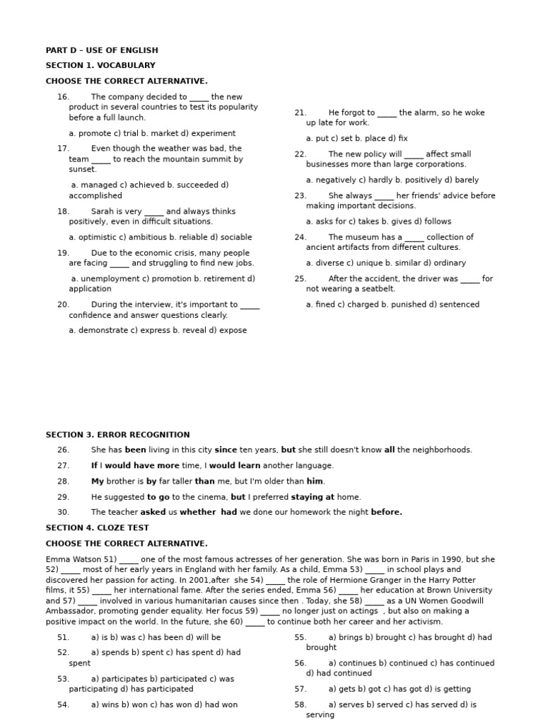 English Vocabulary and Grammar Exercises | PDF | Transport