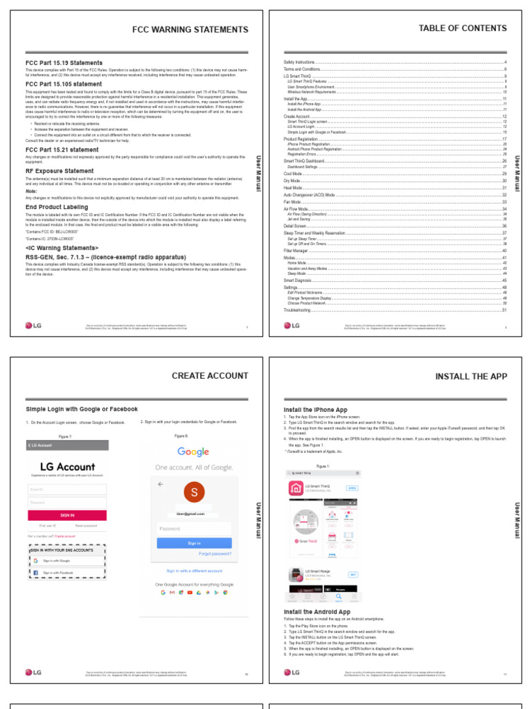 FCC Compliance and Safety Statements | PDF | Mobile App | Radio