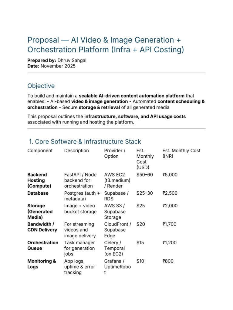 AI Content Automation Platform Proposal | PDF | Computer Science ...