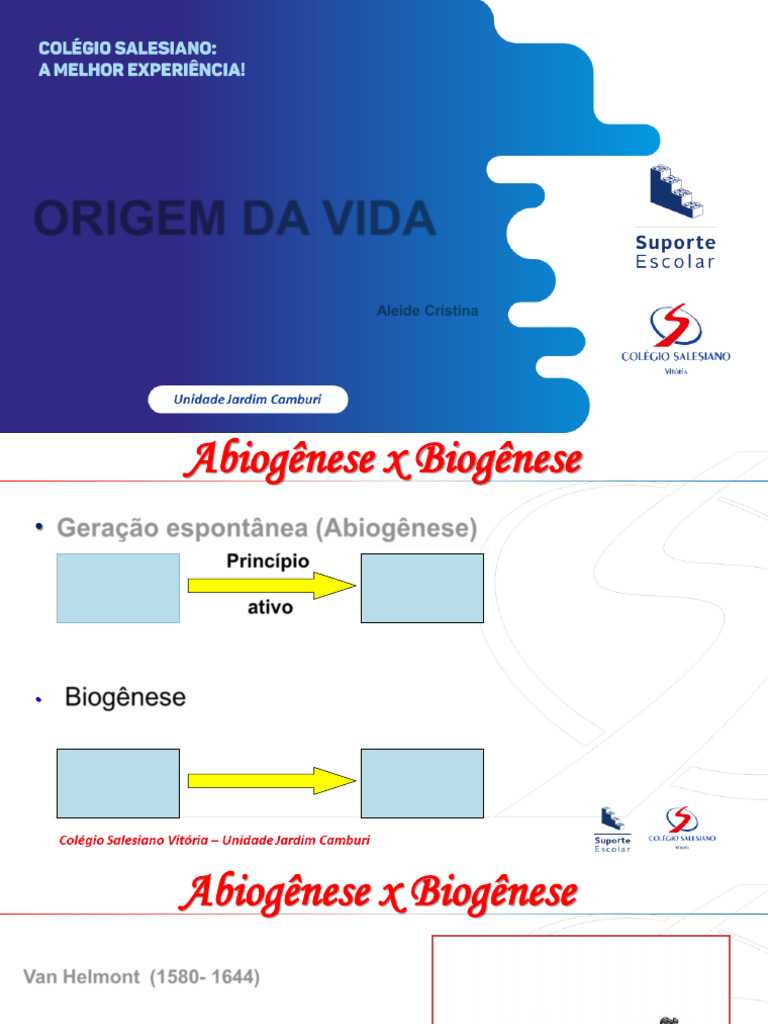 Abiogênese e Biogênese: Origens da Vida | PDF