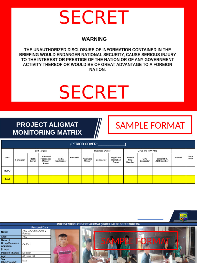 Project Aligmat: Soft Targets Profiling | PDF | Public Safety ...