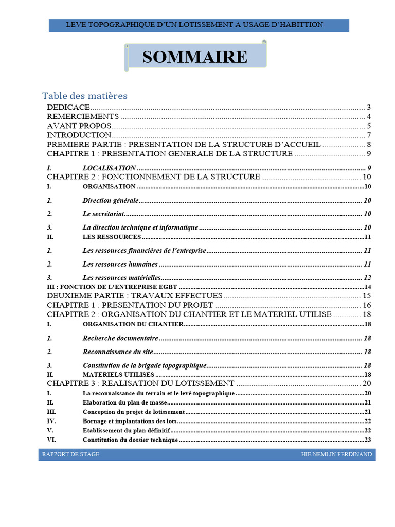 Rapport A Modifié | PDF | Topographie | Urbanisme