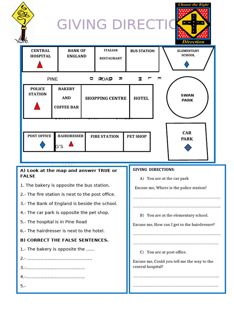 Directions and Map Quiz Guide | PDF | Chess Openings | Chess