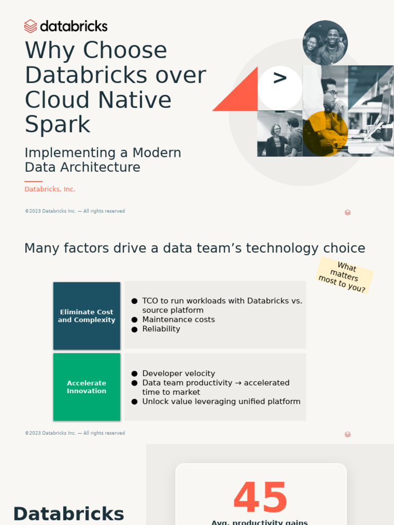 Databricks vs. Cloud Native Spark Benefits | PDF | Cloud Computing ...