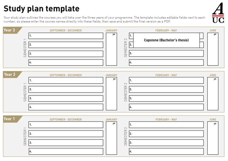 Auc Application Study Plan Template 2025 Final | PDF | Chess Theory | Chess