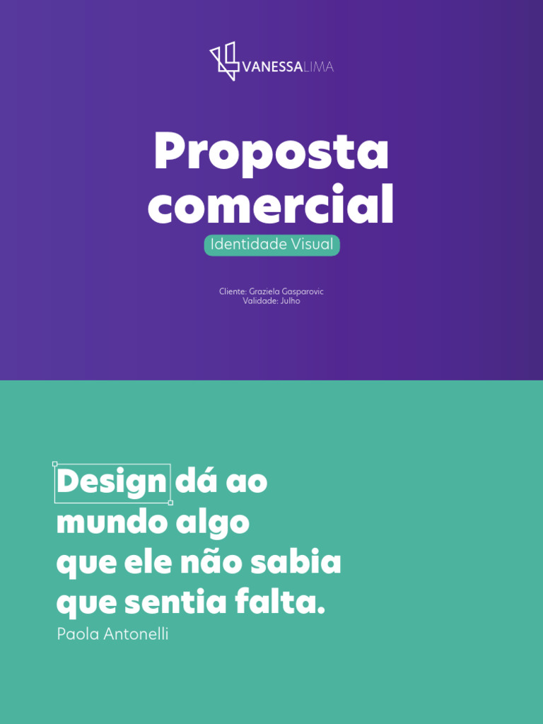 Proposta de Identidade Visual para Marcas | PDF | Marca | Tipografia