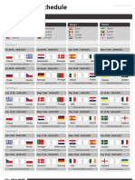 Kick Prophet Euro 2012 Schedule Print A4 CET 120404