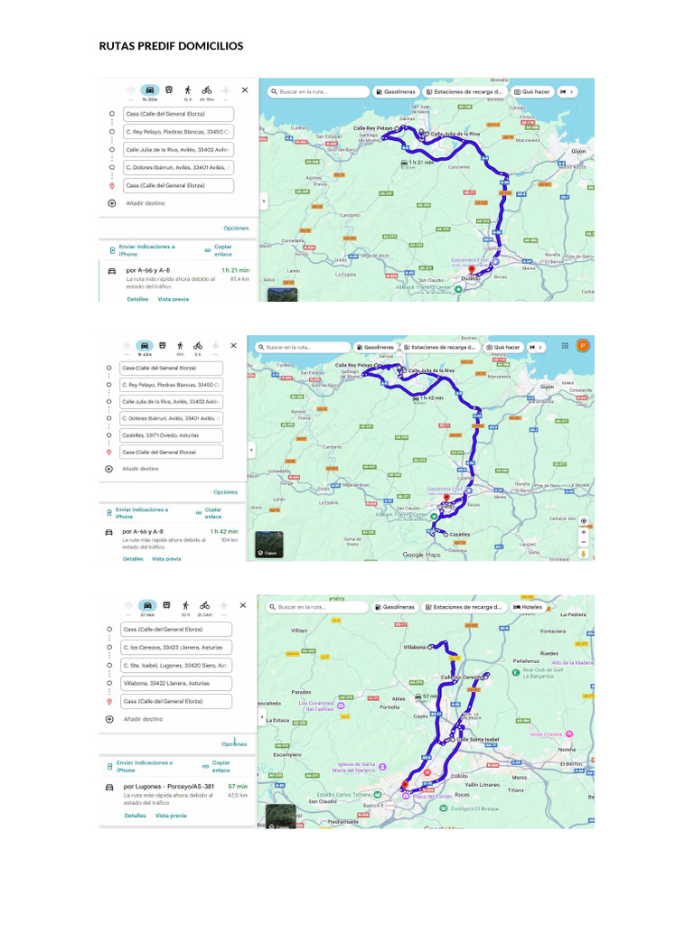Rutas Graficas Domilios Predif | PDF