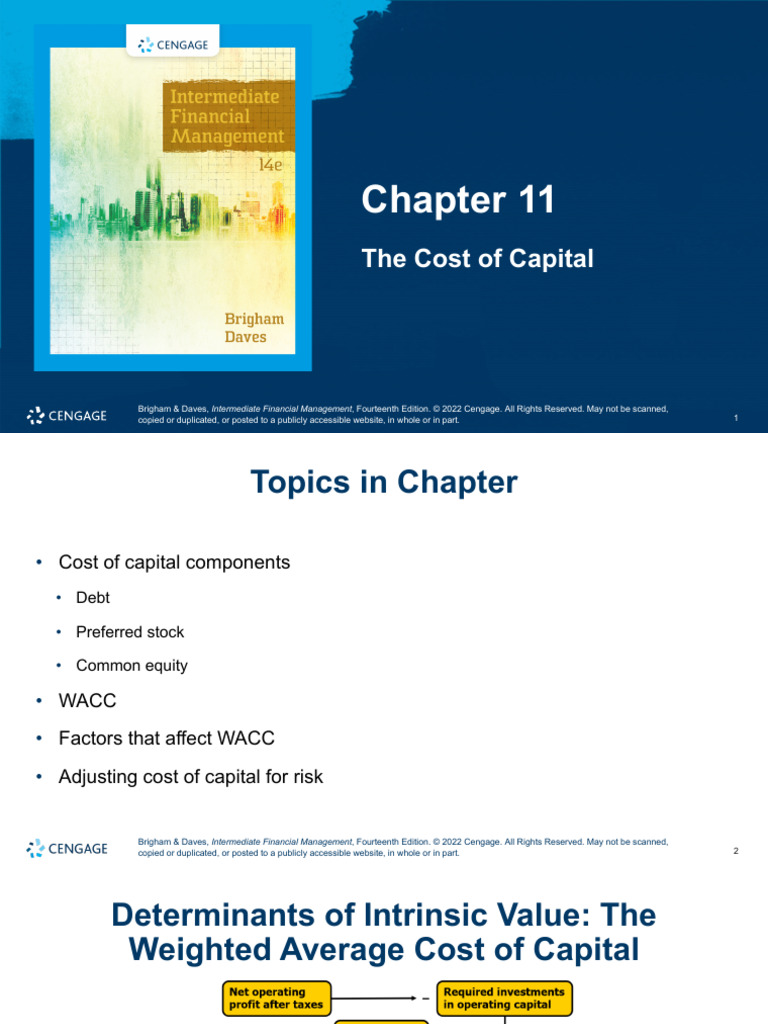 Cost of Capital Explained: WACC & Components | PDF | Cost Of Capital ...