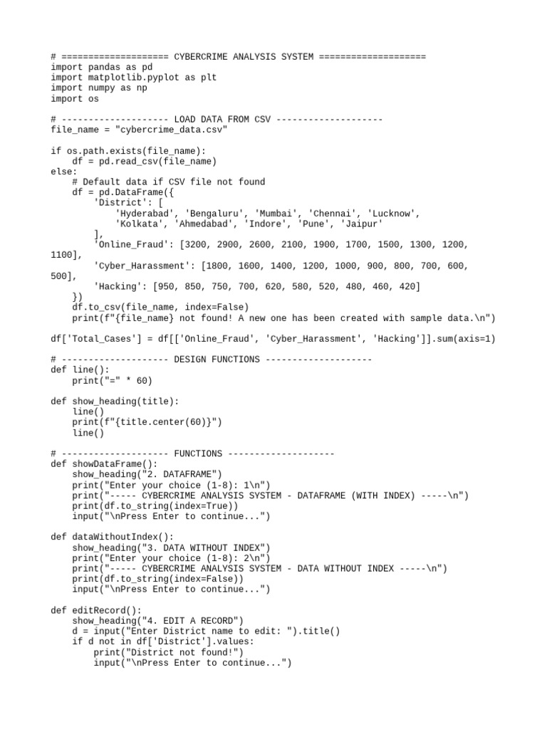 Cybercrime Data Analysis Tool | PDF | Cybercrime