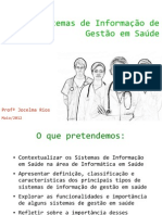 Sistemas de Informação de Gestão em Saúde