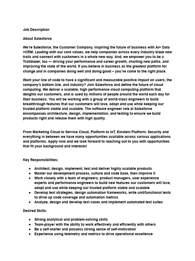 Job Description AMTS 2025 | PDF | Cloud Computing | Business