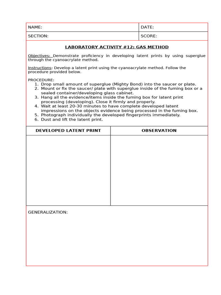 Activity12 GasMethod | PDF