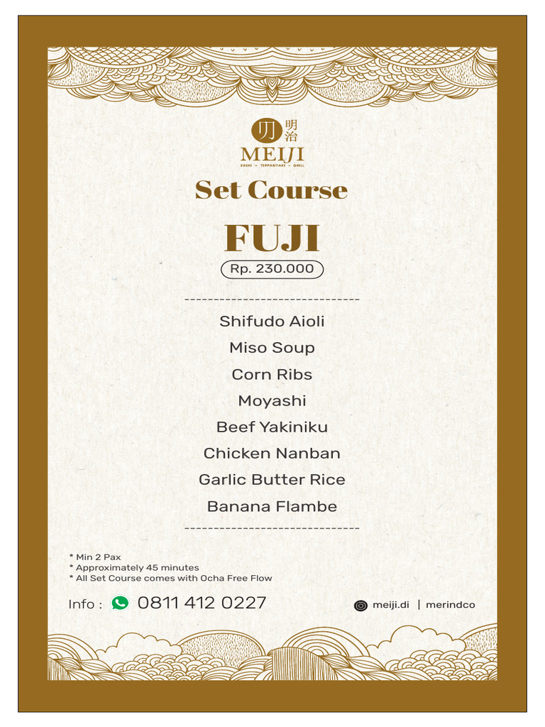 Set Course Meiji | PDF