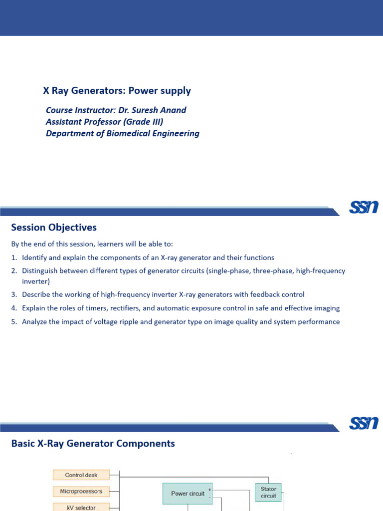 X-Ray Generator Components Explained | PDF | Rectifier | Vacuum Tube
