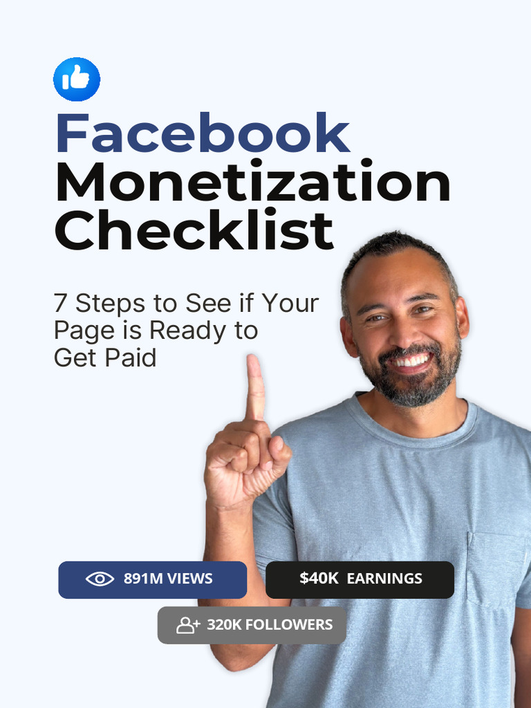 Facebook Monetization Readiness Checklist | PDF | Facebook | World Wide Web