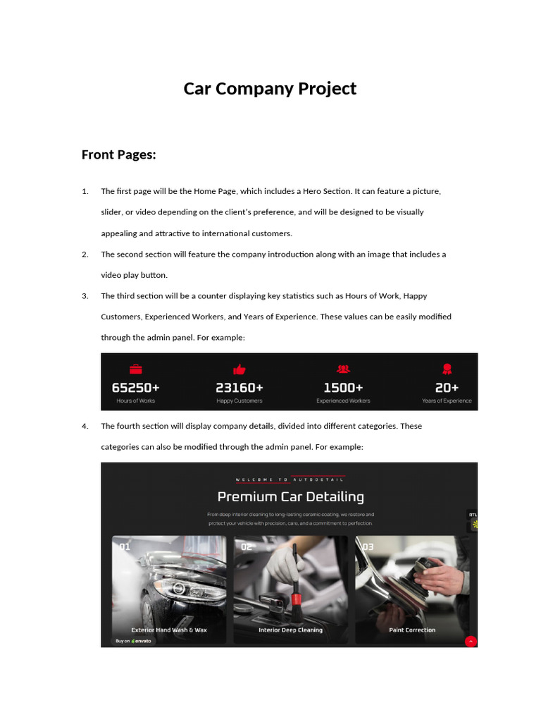 Car Project(English) | PDF | Websites | Faq