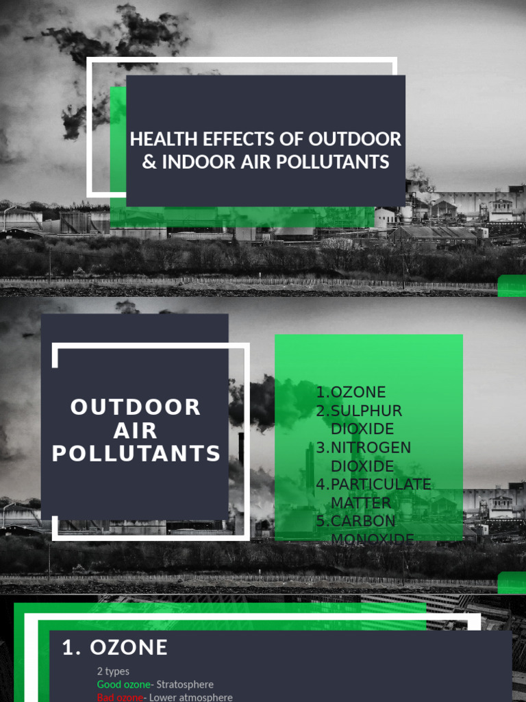 Health Effects of Outdoor & Indoor Air Pollutants | PDF | Air Pollution ...