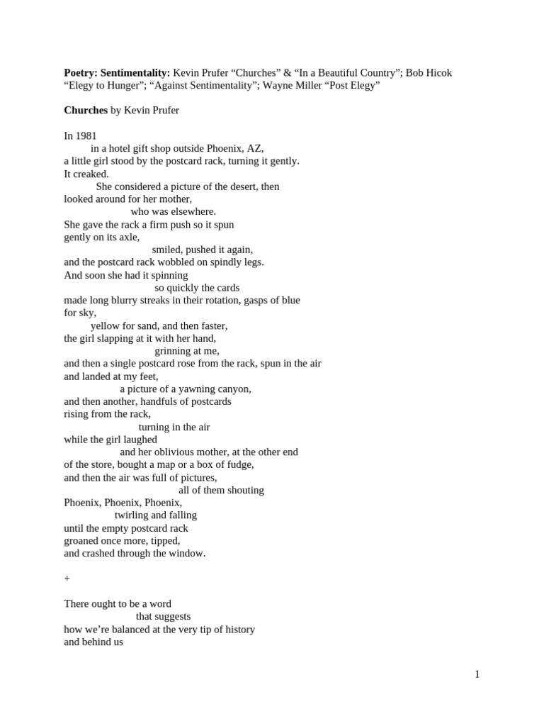 351 Sentimentality | PDF