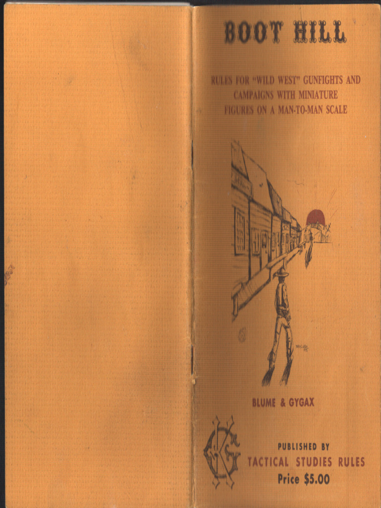 Boot Hill - TSR - Core Rulebook First Edition | PDF