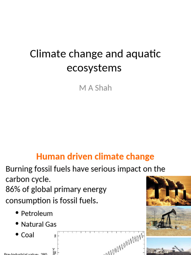 Climate Change Impacts on Aquatic Ecosystems | PDF | Wetland | Climate ...