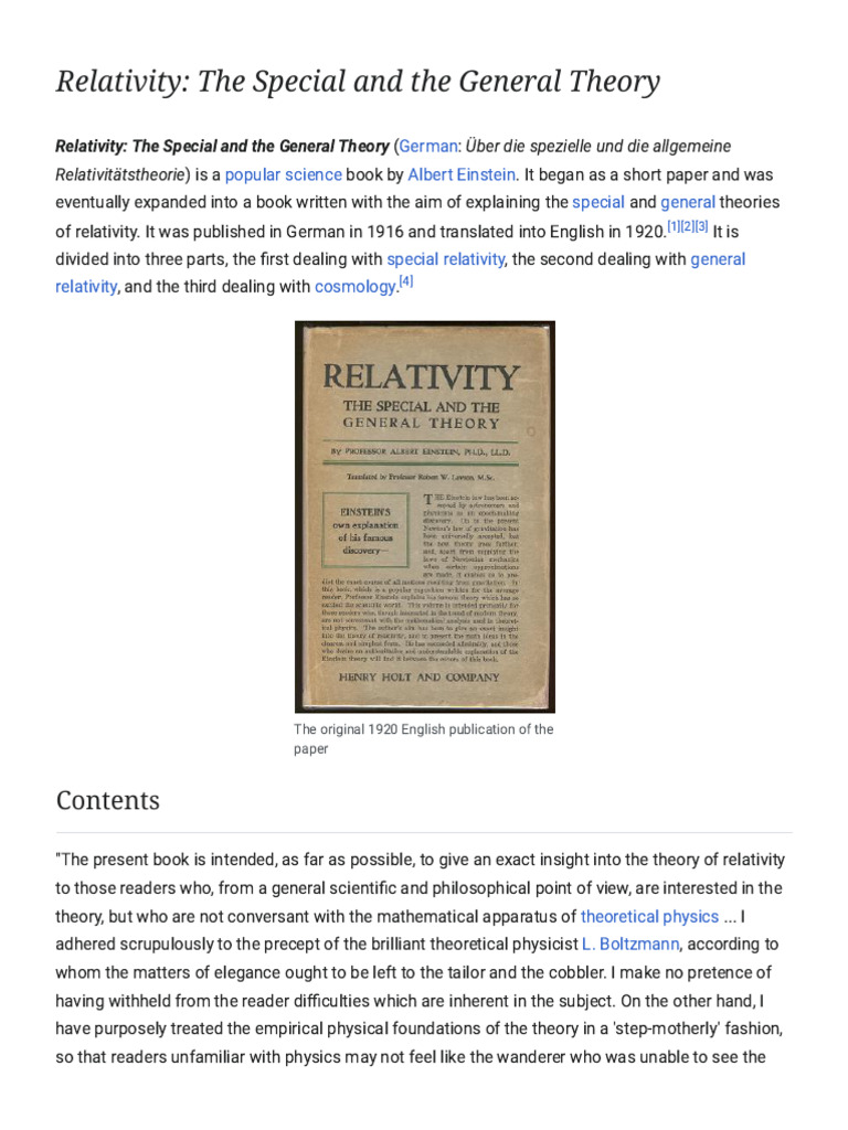 Einstein's Relativity Explained Simply | PDF | Special Relativity | Gravity