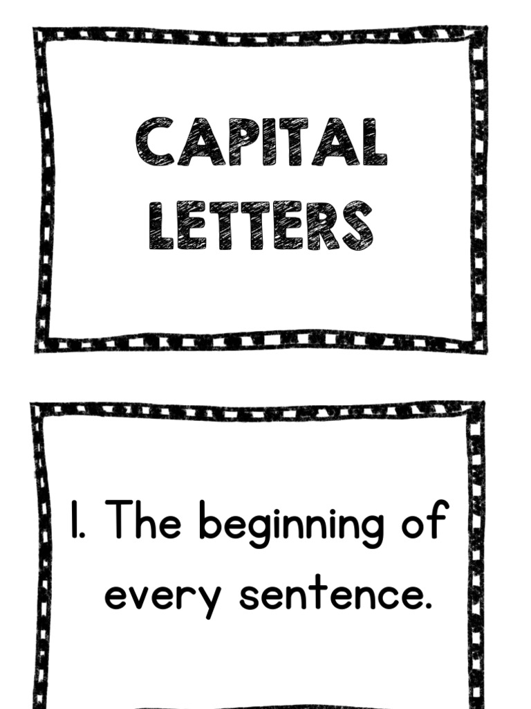 Rules for Using Capital Letters | PDF