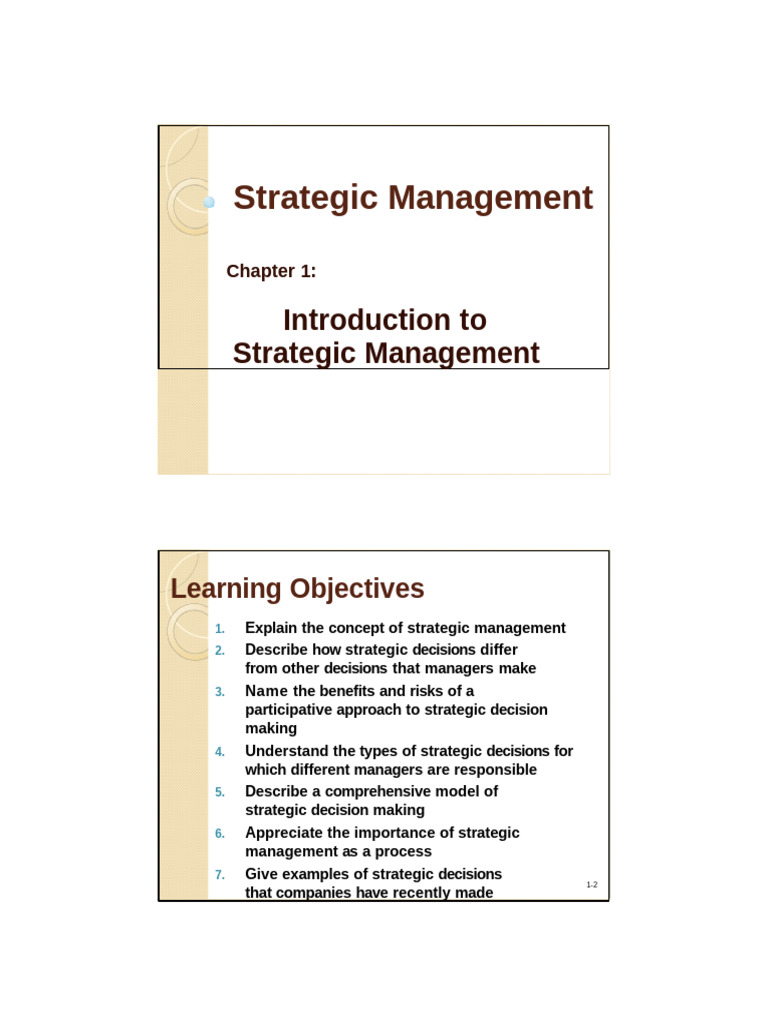 Introduction to Strategic Management | PDF | Strategic Management ...