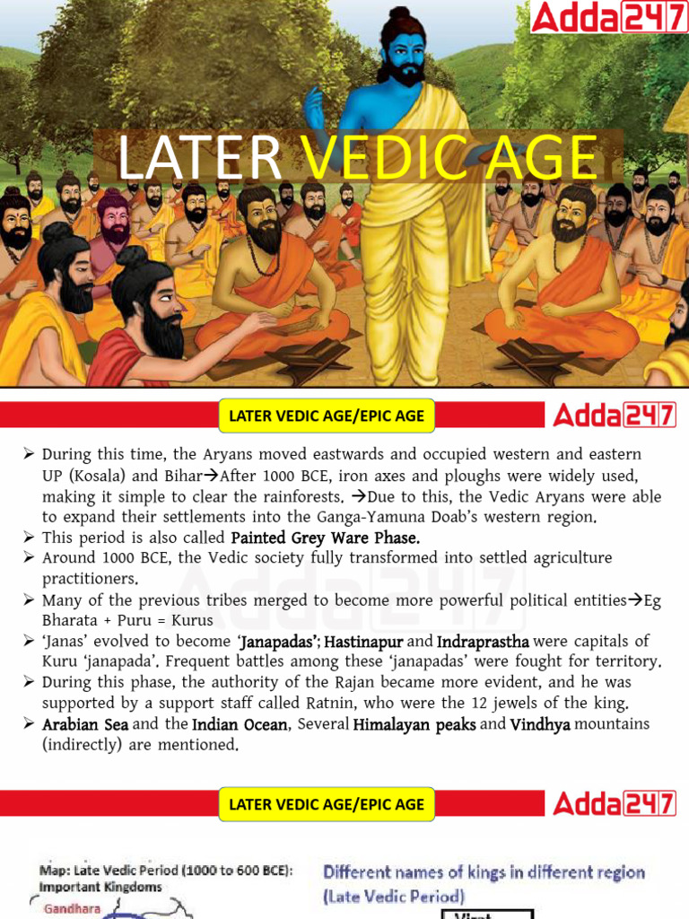 4.later Vedic Age | PDF | Vedas | Hindu Texts